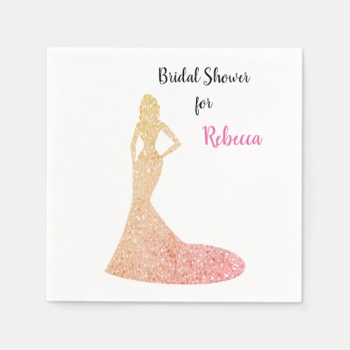 Bridal Shower Sparkle  Shine Napkins