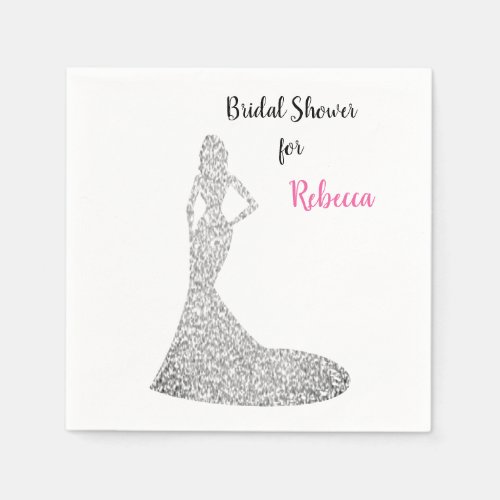 Bridal Shower Sparkle  Shine Napkins