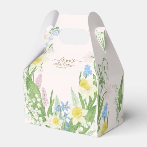 Bridal Shower Spring Blooms Favor Boxes