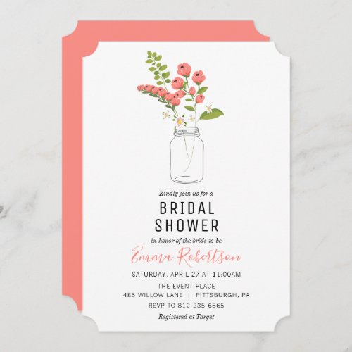 Bridal Shower Spring Bouquet Shower invitation