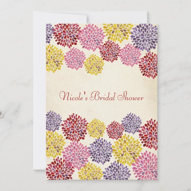 Bridal Shower Spring Flower Garden Invitation (Front)