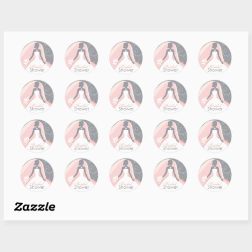 Bridal Shower Stickers | Zazzle
