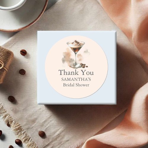 Bridal Shower Stickers Thank You Espresso Martini