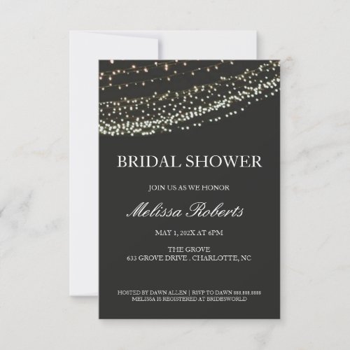 Bridal Shower Invitation | Lit Night