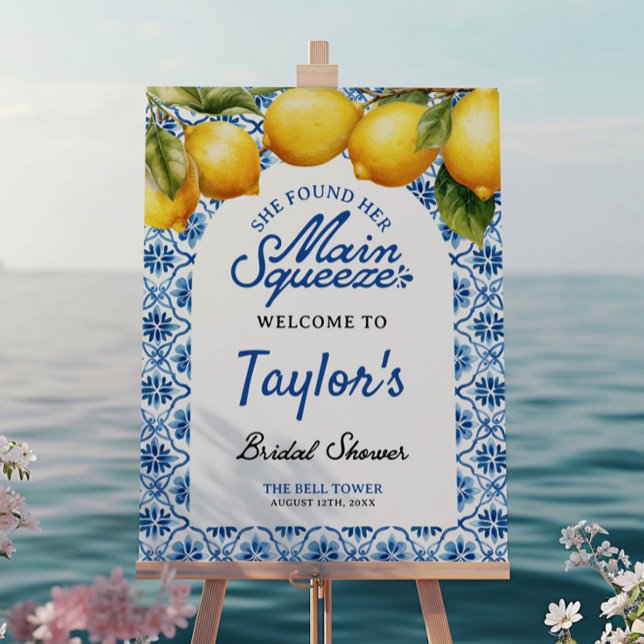  Bridal Shower Summer Lemon Welcome Sign (Creator Uploaded)
