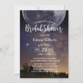 Bridal Shower Summer Starry Night Sky with Moon Invitation (Front)