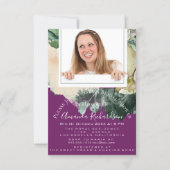 Bridal Shower Sweet 16th Photo Marsala Mint Floral Invitation (Front)