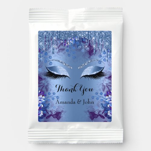 Bridal Shower Sweet 16th Wedding Blue Drips  Margarita Drink Mix