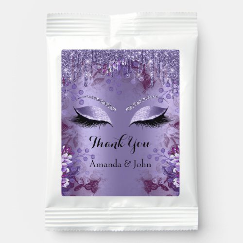 Bridal Shower Sweet 16th Wedding Purple Drips  Margarita Drink Mix