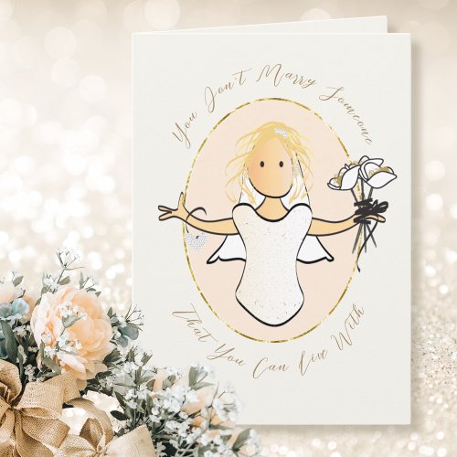 Bridal Shower Sweet Cute Funny Congratulations Card