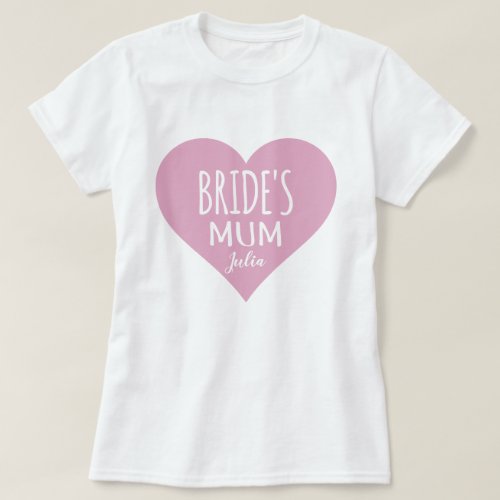 Bridal Shower T_Shirt for Brides Mum Personalised