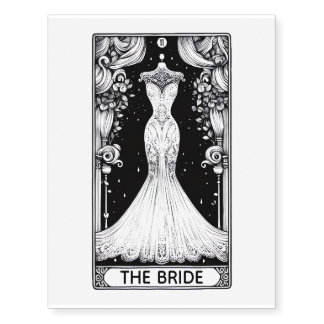 Bridal Shower Tarot Temporary Tattoos