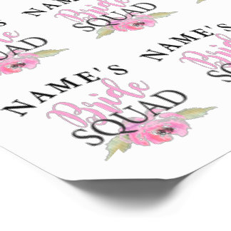 Bridal Shower Tattoos Bride Squad Pink Party