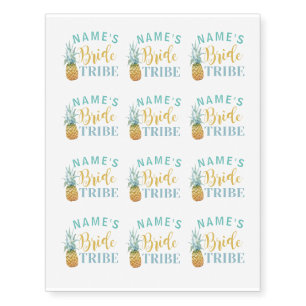 Bridal Shower Tattoos Bride Tribe Pineapple
