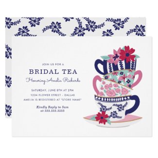 Bridal Shower Tea Cups Invitation