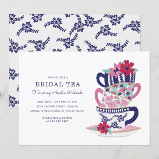 Bridal Shower Tea Cups Invitation