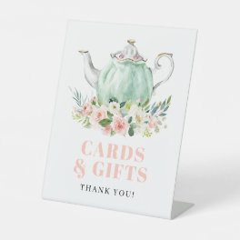 Bridal Shower Tea Party Cards & Gifts Sign