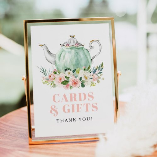Bridal Shower Tea Party Cards  Gifts Sign