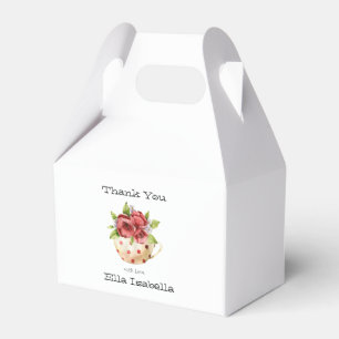 Bridal Shower Tea Party Favor Boxes