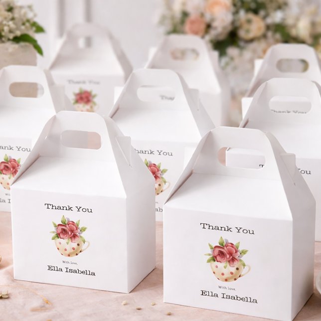 Bridal Shower Tea Party  Favor Boxes (Creator Uploaded)
