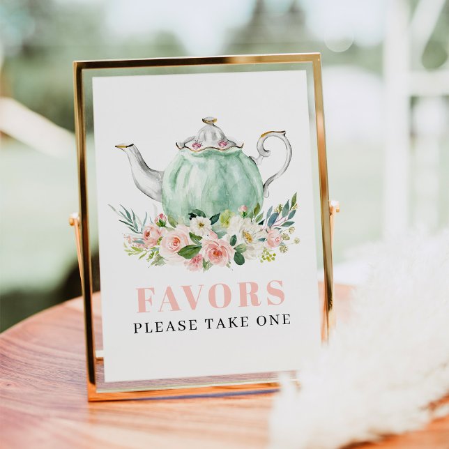 Bridal Shower Tea Party Favor Sign (Creator Uploaded)
