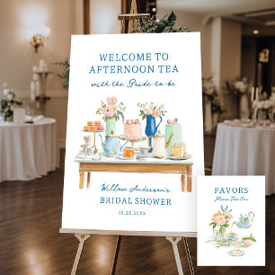 Bridal Shower Tea Party Foam Board Welcome Sign