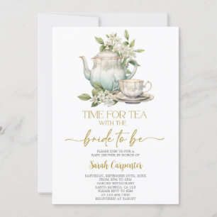 Bridal Shower Tea Party Invitation