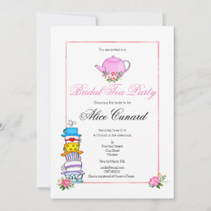 Bridal Shower Tea Party Invitation