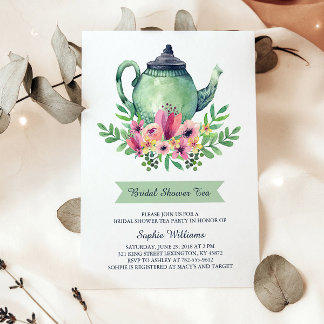 Bridal Shower Tea Party Invitation