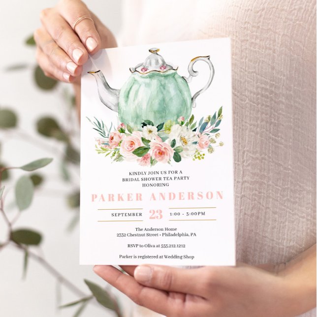 Bridal Shower Tea Party Invitation (Creator Uploaded)
