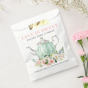 Bridal Shower Tea Party Love is Sweet Favor Bag
