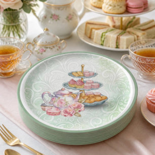Bridal Shower Tea Party Paper Plates