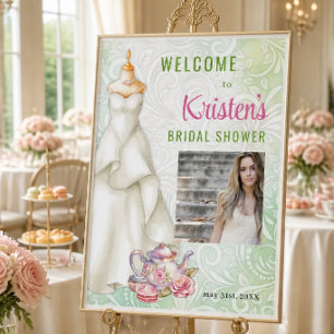 Bridal Shower Tea Party Photo Welcome Sign