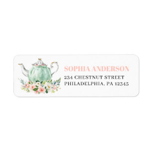 Bridal Shower Return Address Labels | Zazzle