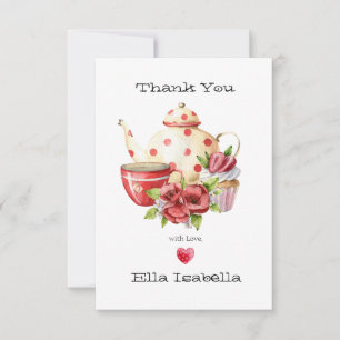Bridal Shower Tea Party Thank You Card