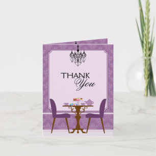 Bridal Shower Tea Party Thank You Card