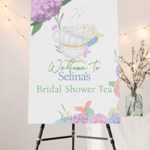 Bridal Shower Tea Party Welcome Sign