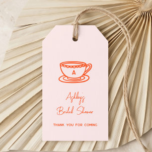 Bridal Shower Tea Theme Whimsical Doodle Gift Tags