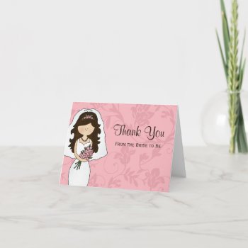 Bridal Shower Thank You Card by eventfulcards at Zazzle