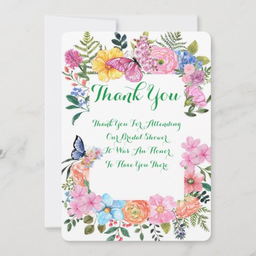 BRIDAL SHOWER THANK YOU CARD