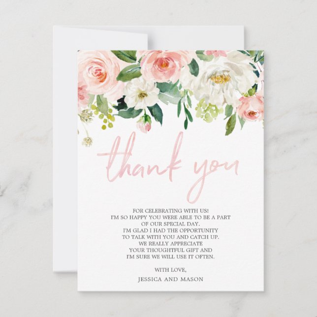 Bridal Shower Thank You Card (Front)