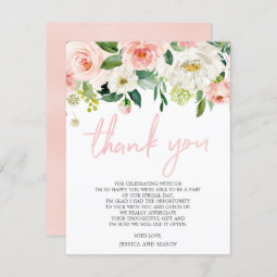 Bridal Shower Thank You Card | Zazzle