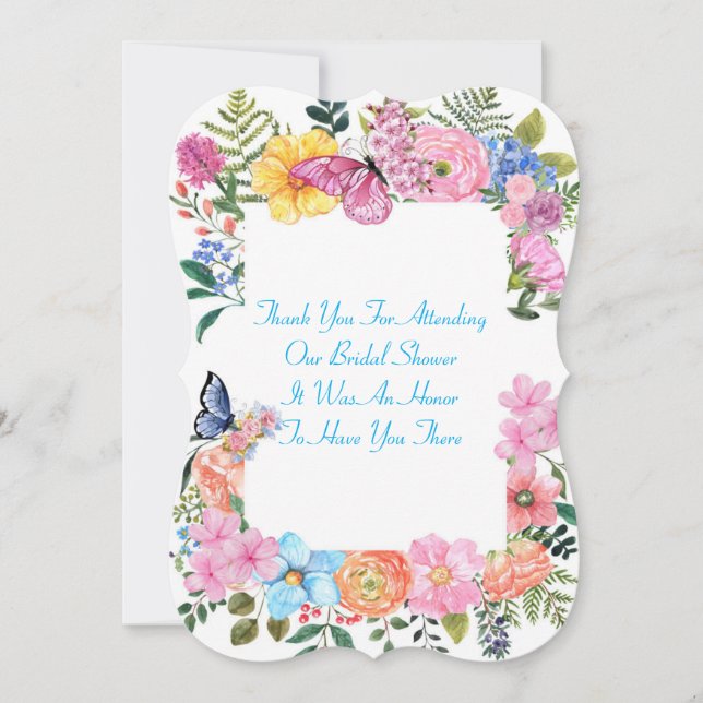 BRIDAL SHOWER THANK YOU CARD (Front)