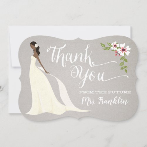 Bridal Shower Thank You Card _ Cocoa