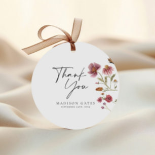 Bridal Shower Thank You Card  Favor Tags