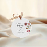Bridal Shower Thank You Card  Favor Tags<br><div class="desc">Watercolor Wildflower Bridal Shower Thank You favor Tags. This card is characterized by wildflowers with two modern high-class fonts that shape the trends of the present and future festive events.
Check out the whole collection: https://www.zazzle.com/collections/bridal_shower_floral_collection-119437295278297444</div>