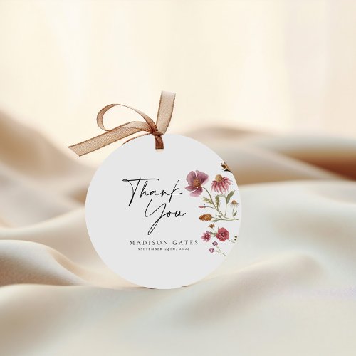 Bridal Shower Thank You Card  Favor Tags