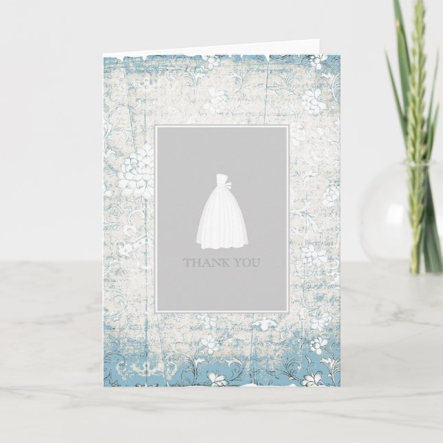 Bridal Shower Thank You Cards {Blue} (Front)