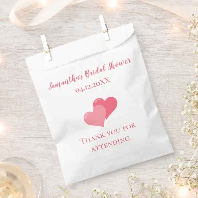 Bridal Shower Thank You  Favor Bag (Clipped)