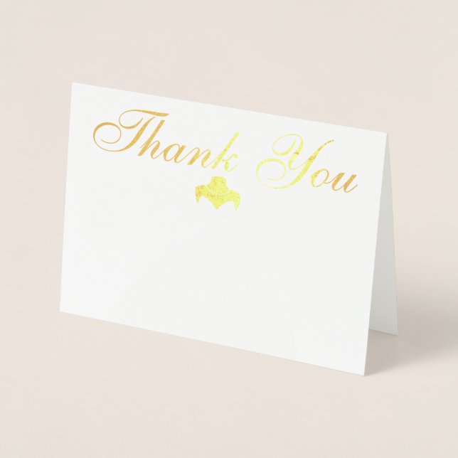 Bridal Shower Thank You Foil Card (Front)